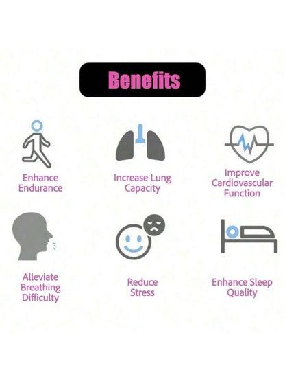 Breathing Trainer Lung Respirator Fitness Equipment Respiratory Exercise UK.